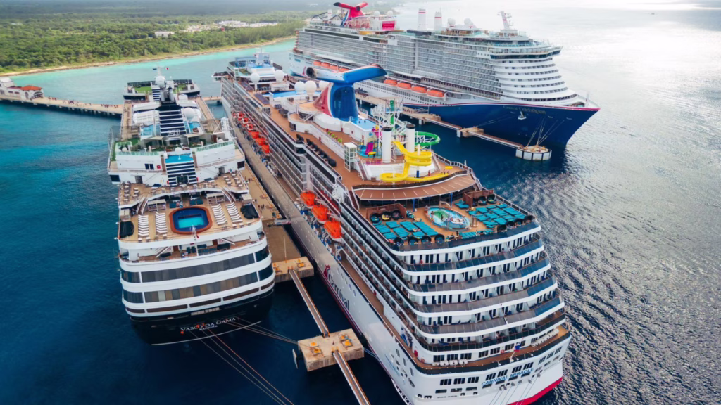 Cruceros internacionales llegan al puerto de Cozumel en Quintana Roo