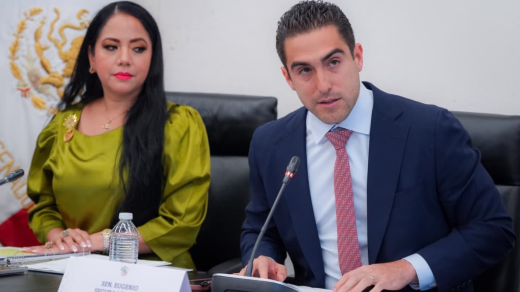 Gino Segura durante la primera sesión de la Comisión Bicamaral de Seguridad Nacional.