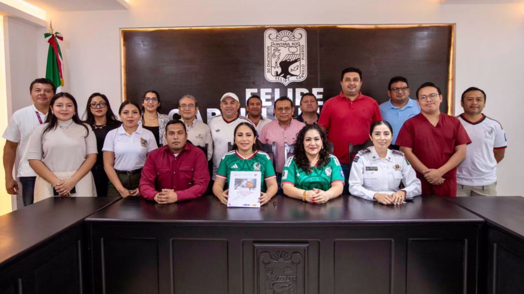 Integrantes del Comité para Lluvias y Ciclones Tropicales 2026 en Felipe Carrillo Puerto