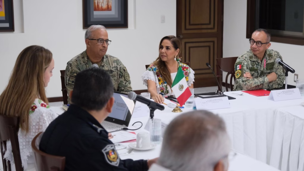 Mesa de Seguridad de Quintana Roo encabezada por autoridades estatales y federales