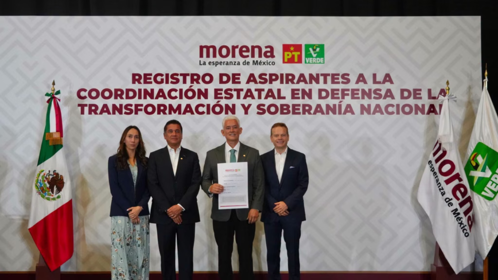 Registro de aspirantes de Morena con participación de los partidos de la coalición rumbo a 2027.