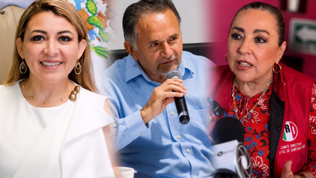 Representantes estatales de Movimiento Ciudadano, PAN y PRI en Quintana Roo