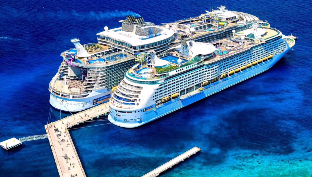 Cruceros de Royal Caribbean atracados en Cozumel Quintana Roo