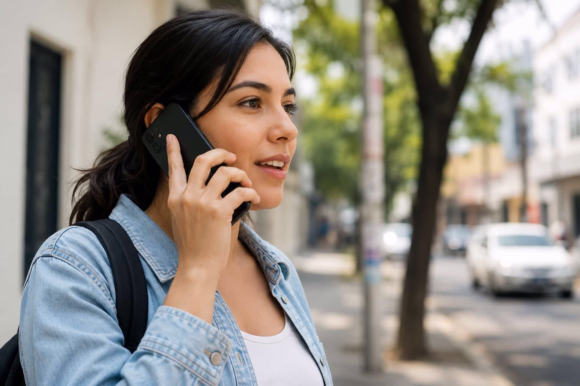 Persona utiliza un teléfono celular para comunicarse, una herramienta indispensable para el trabajo, los pagos y la comunicación cotidiana en México.
