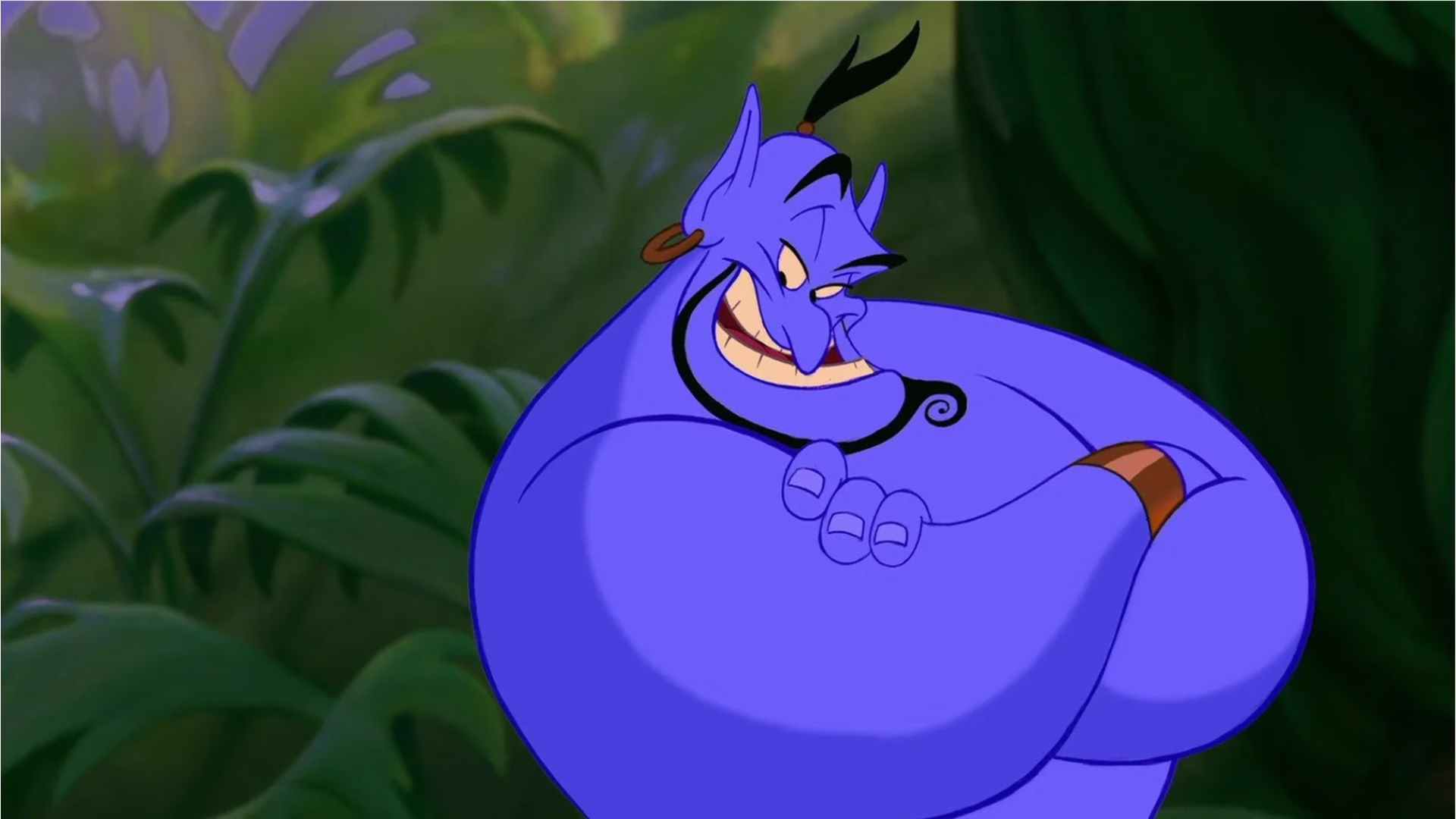 El Genio de Aladdín, personaje al que Robin Williams dio voz, humor y espontaneidad en la película animada.