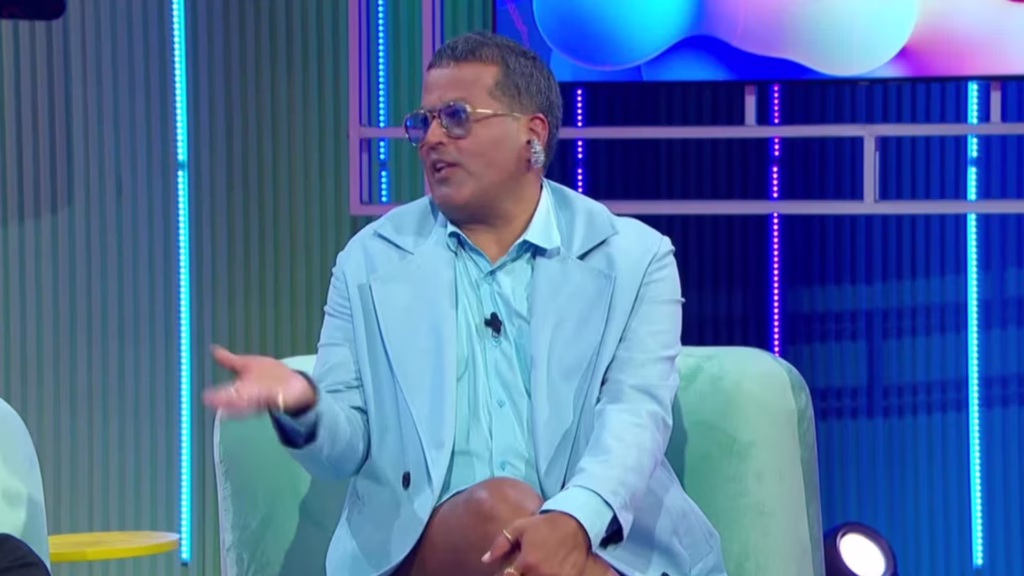 Aldo Rendón durante una participación en un programa de televisión.