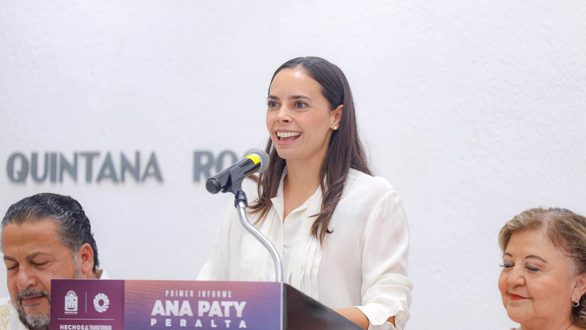 Ana Paty Peralta presenta su Primer Informe como presidenta municipal de Benito Juárez.