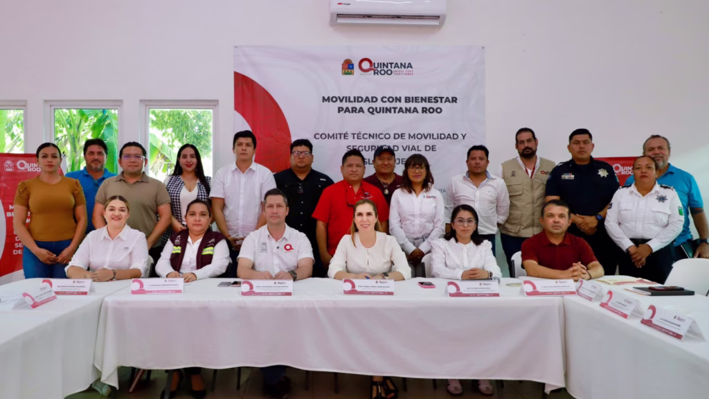 Autoridades municipales y estatales participan en el Comité Técnico de Movilidad y Seguridad Vial de Isla Mujeres.