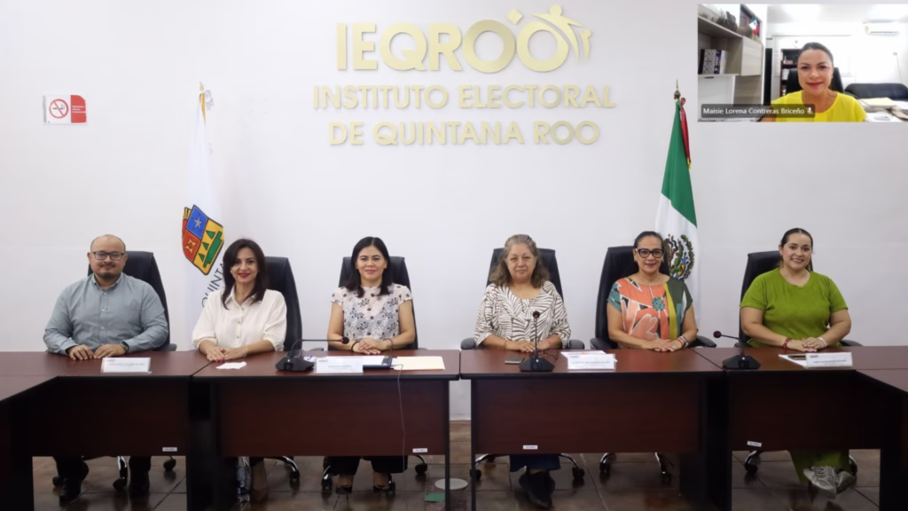 Sesión del Consejo General del IEQROO sobre el financiamiento público de los partidos políticos en Quintana Roo durante 2026