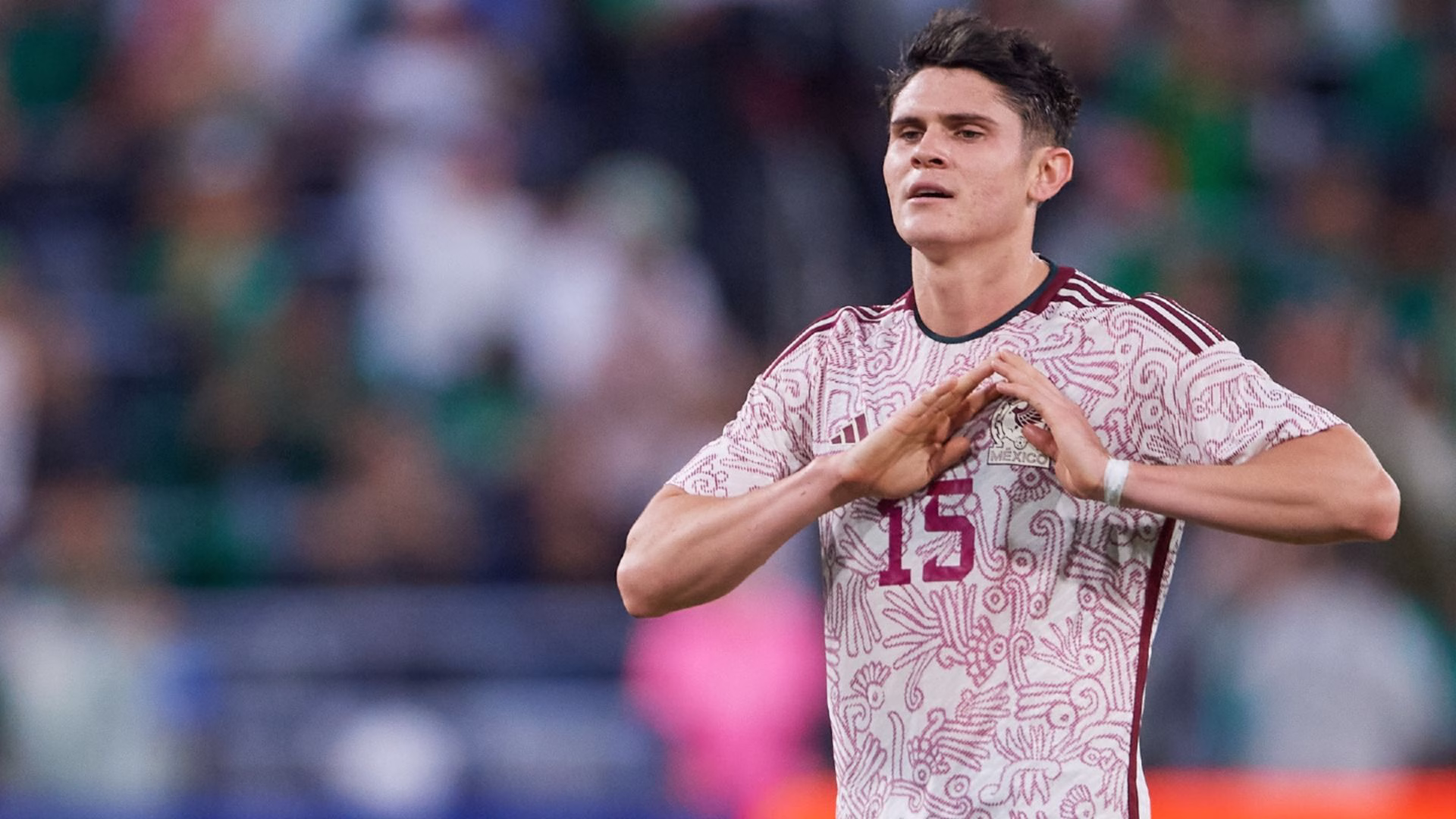 Israel Reyes con la Selección Mexicana durante el Mundial 2026, torneo que reforzó su exposición ante clubes europeos.