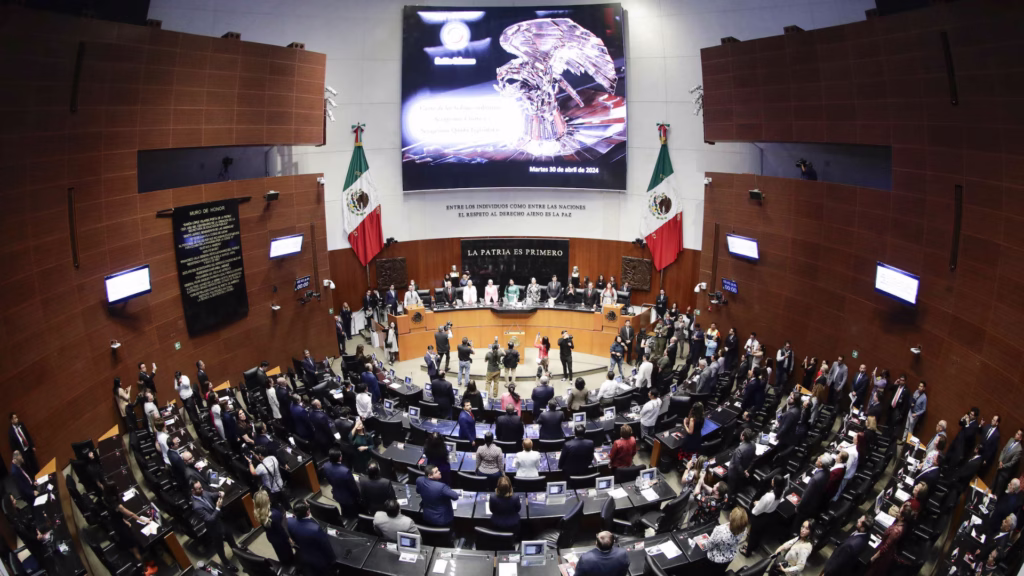 Interior del Senado de la República, institución donde Marybel Villegas se desempeñó como senadora por Quintana Roo.