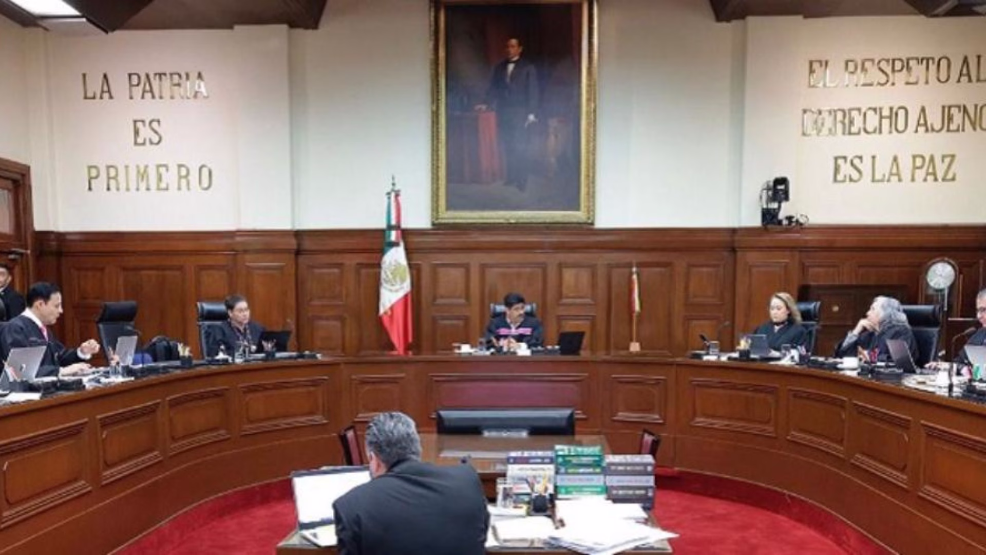 Sesión del Pleno de la Suprema Corte de Justicia de la Nación en el recinto judicial de la Ciudad de México.