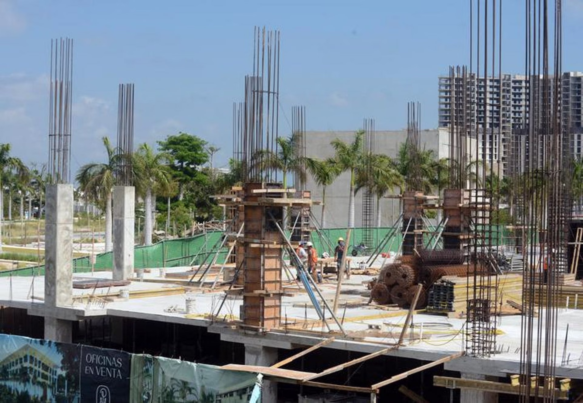 Estructura de una nueva edificación en Quintana Roo