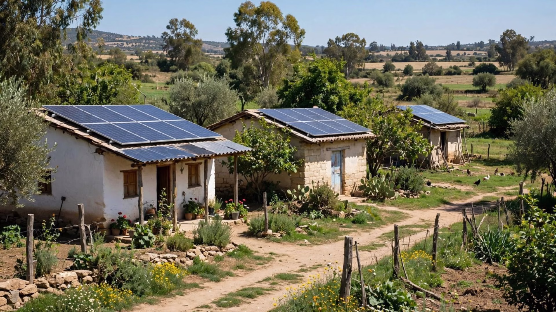 Viviendas equipadas con paneles solares como parte del aprovechamiento de energía renovable en Quintana Roo.