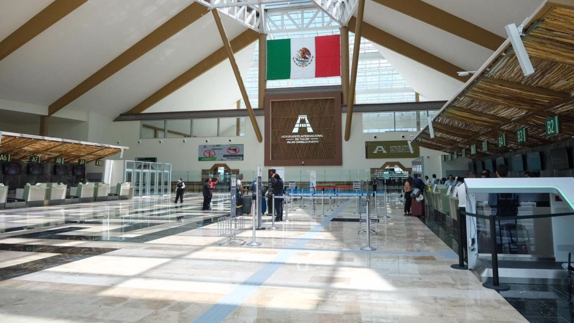 El tráfico de pasajeros del aeropuerto de Tulum disminuyó durante el primer semestre de 2026.