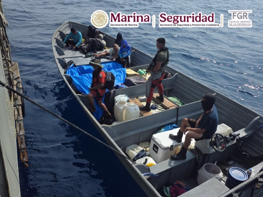 Elementos navales revisaron cuatro embarcaciones durante dos operaciones marítimas.