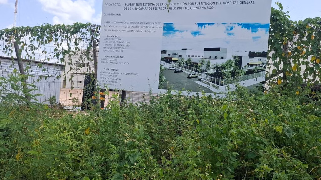 El proyecto contempla sustituir y ampliar el Hospital General de Felipe Carrillo Puerto de 30 a 60 camas.