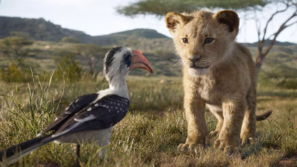 La versión live action de El Rey León mostró una representación más realista del entorno de los grandes felinos. Crédito: Disney+.