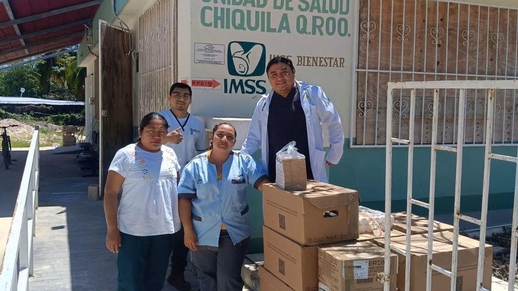 Unidad de Salud de Chiquilá, en el municipio de Lázaro Cárdenas.