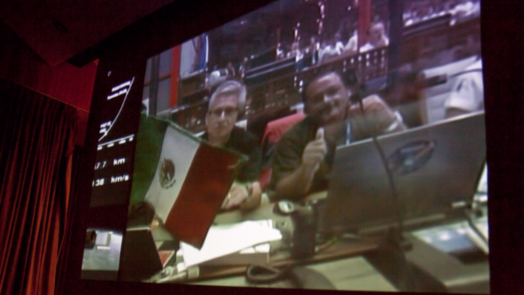 Enlace de comunicación durante operaciones del sistema satelital Mexsat