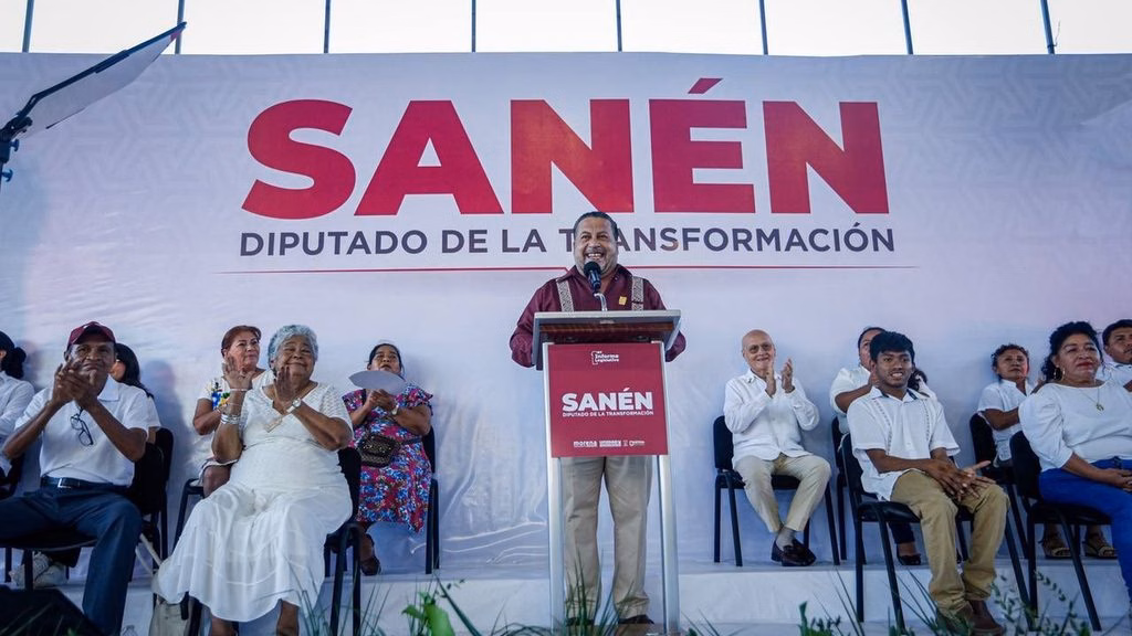 Sanén llegó al Congreso en 2024 mediante la lista de representación proporcional de Morena.