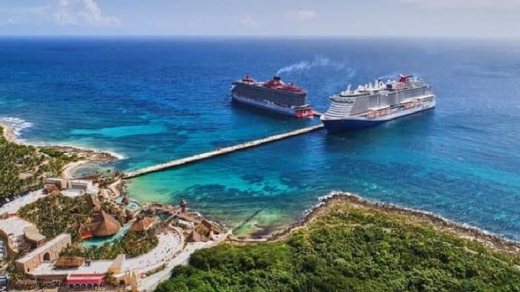 La actividad de cruceros mantiene a Mahahual como un punto estratégico del turismo en el sur de Quintana Roo.
