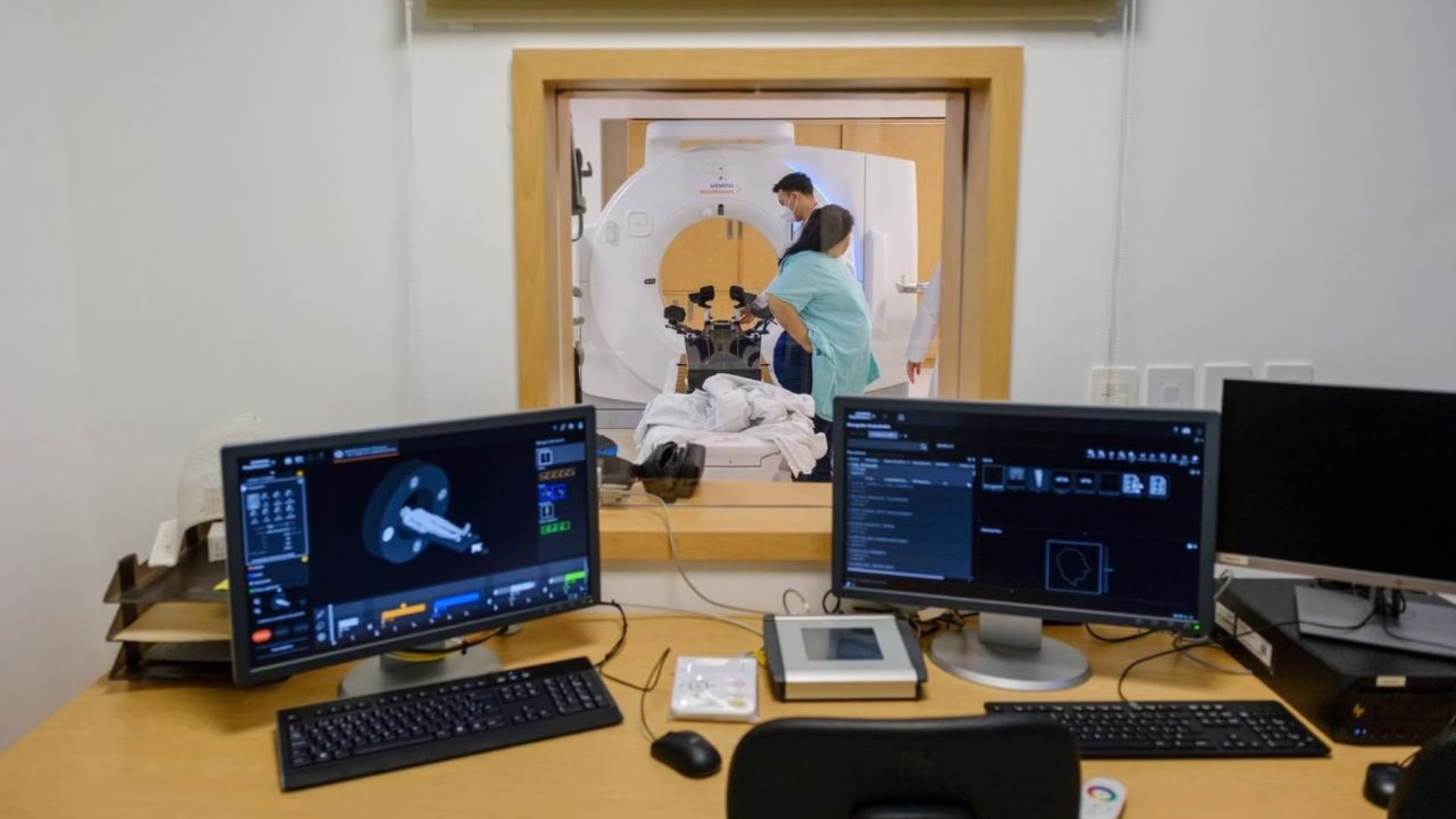 Tomógrafo simulador del Hospital de Oncología de Chetumal